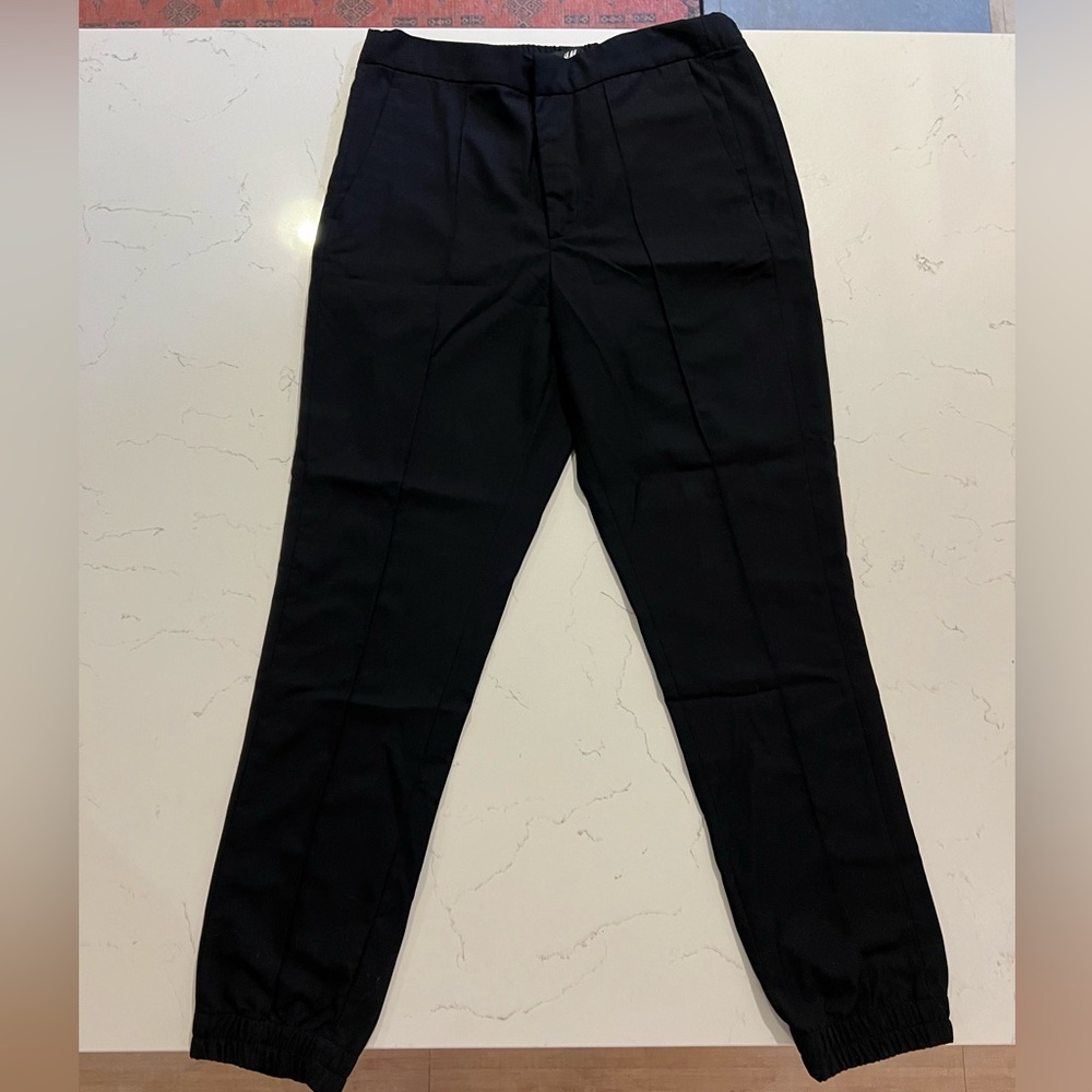 H&M Navy Blue Slim Fit Knickers Dress Pants